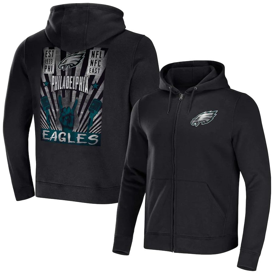 Men 2023 NFL Philadelphia Eagles black Sweatshirt style 1031